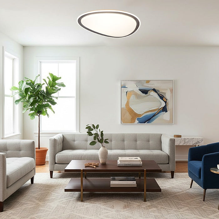 Modern living room with a led ceiling light nz edenlighting