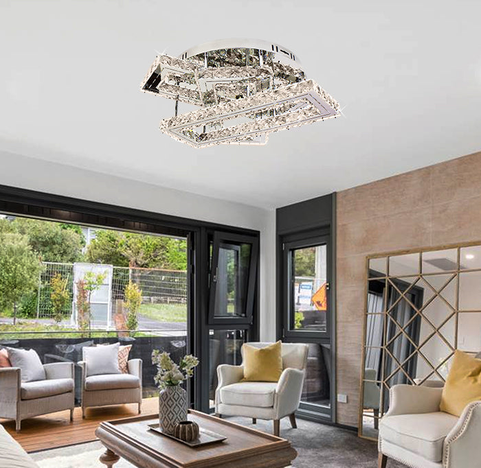 Modern living room with a ceiling light fixture nz