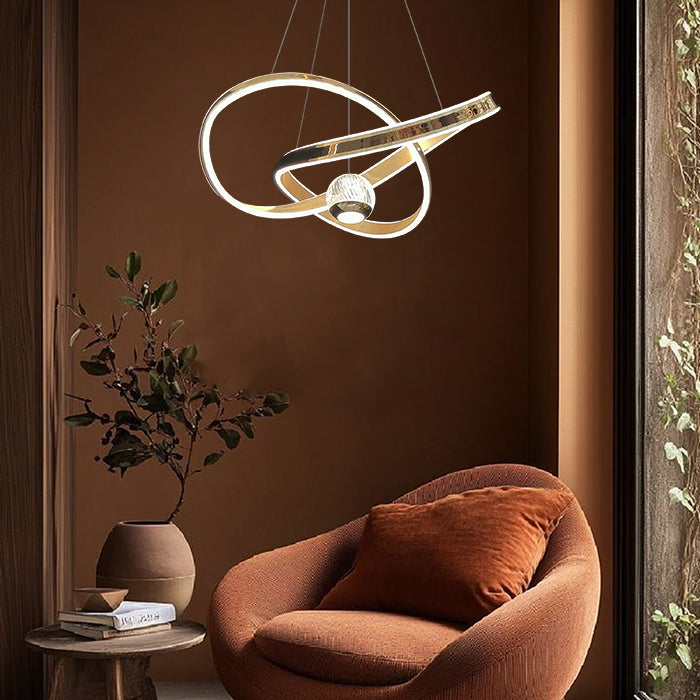 Modern living room with a stylish pendant light nz homes