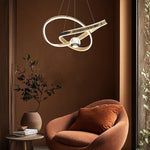 Modern living room with a stylish pendant light nz homes