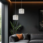 Modern living room with decorative pendant lights nz