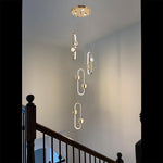 Modern interior design pendant light for stairway - eden lighting NZ