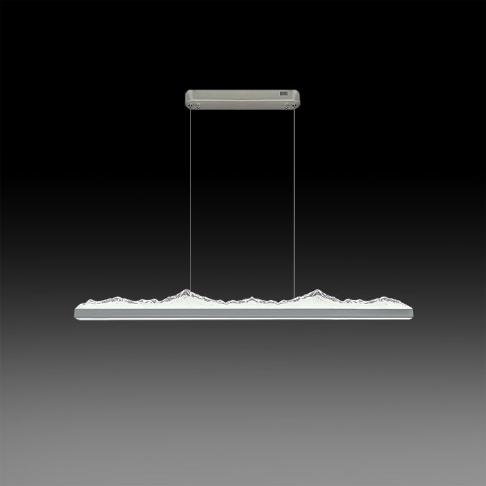 Modern pendant led light above kitchen island west auckland edenlighting