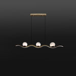 Modern pendant light with three spherical bulbs West Auckland