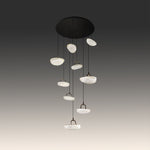 Modern pendant light fixture with multiple glass west auckland