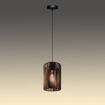 Modern pendant light with a dark blet cage design nz homes