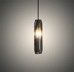 Modern pendant light with a smoked glass shade nz