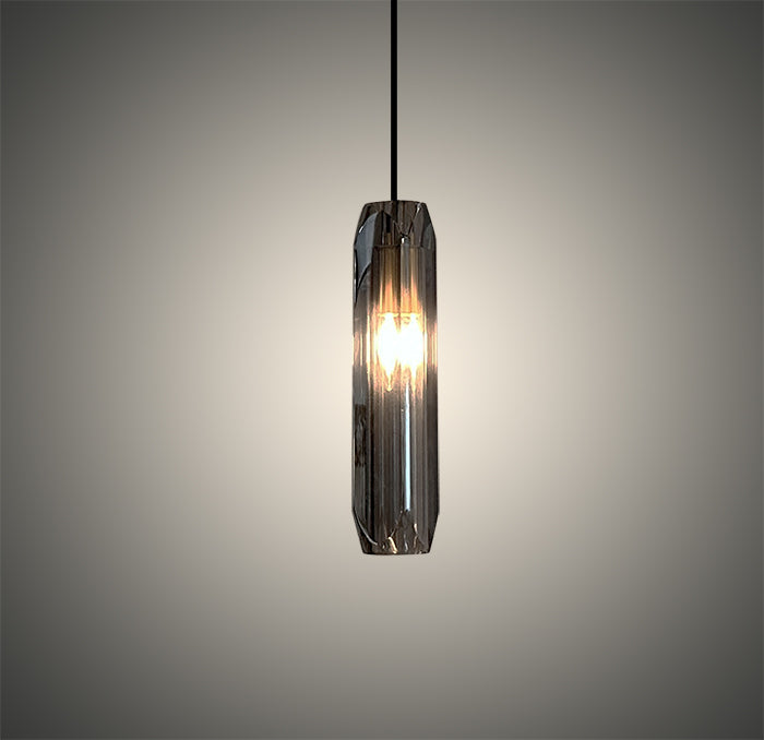 Modern pendant light with a smoked glass shade nz