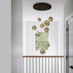 Modern pendant light fixture hanging above a staircase west auckland