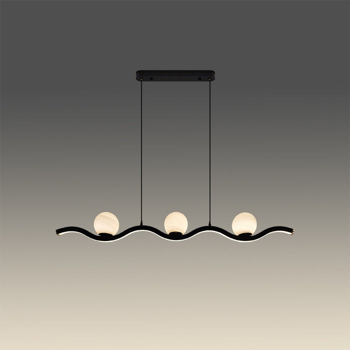 Modern pendant light with three spherical bulbs NZ homes