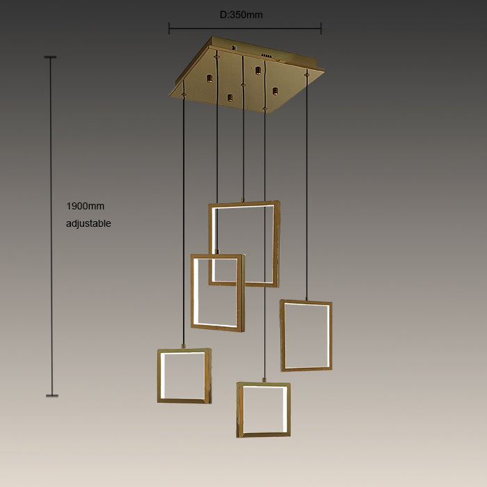 Modern stair pendant size diagram NZ
