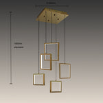 Modern stair pendant size diagram NZ