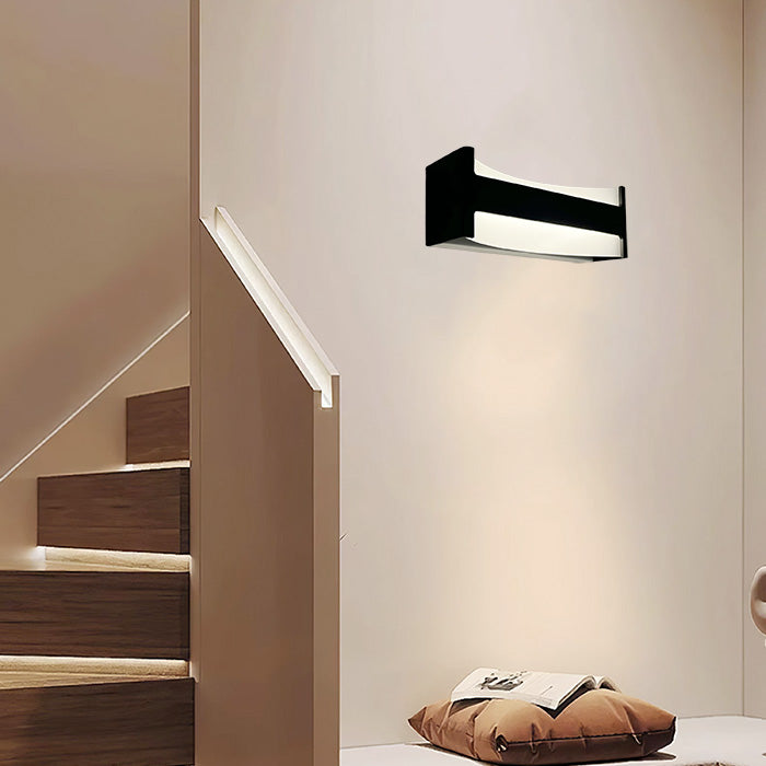 Modern wall light fixture on a neutral wall NZ