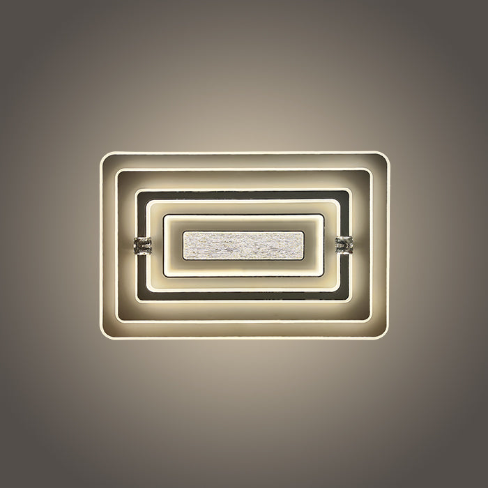 Modern wall light fixture with concentric rectangular designs west auckland