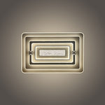 Modern wall light fixture with concentric rectangular designs west auckland