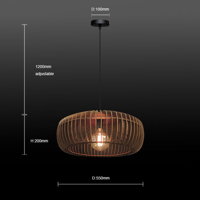 Modern wood pendant size guide NZ