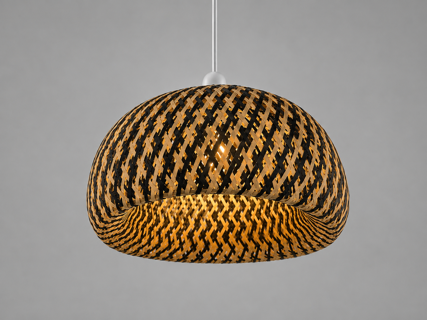 Natural Wooden Pendant light shade 9034-450 bk