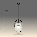 Pendant size diagram over table NZ