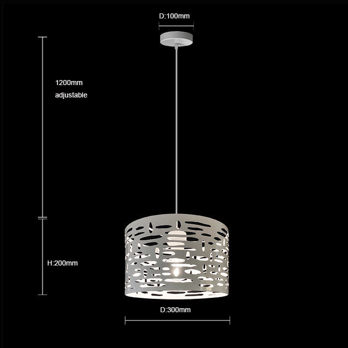 Pendant light with dimensions iron white nz