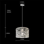 Pendant light with dimensions iron white nz