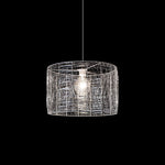 Pendant light with a textured glass shade  auckland