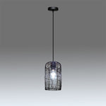 Pendant light with black cage design nz