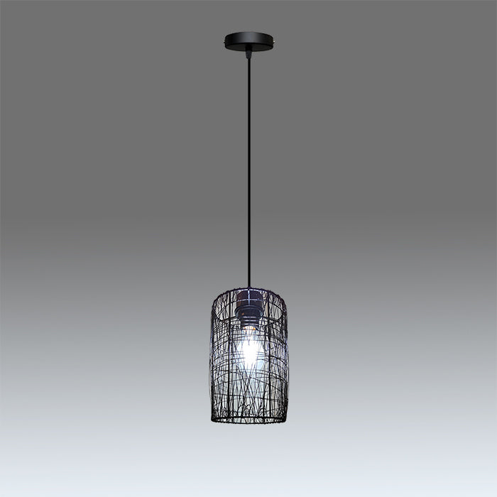 Pendant light with black cage design nz