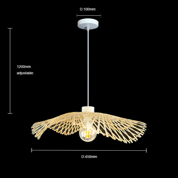 Pendant light with wicker shade and measurements auckland