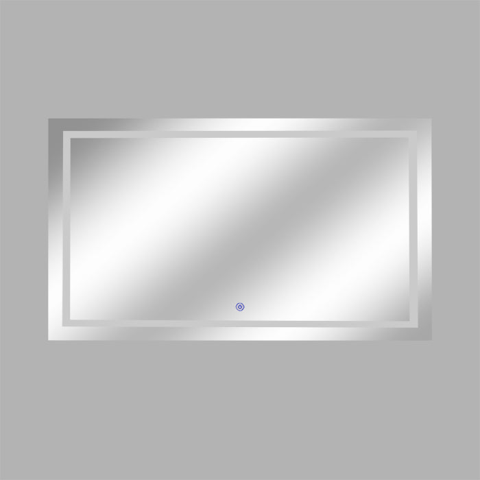 Rectangular mirror with a silver frame auckland homes