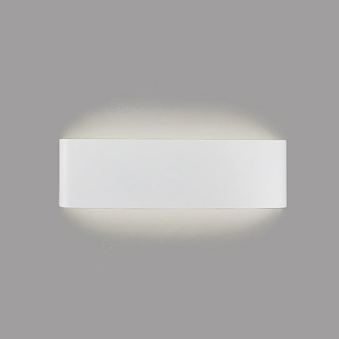 Rectangular wall light fixture on a gray wall west auckland