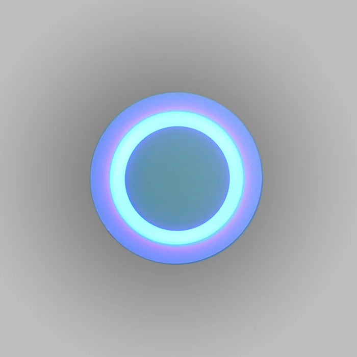 Round, glowing object with a gradient of blue light nz
