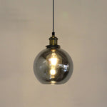 Smoke glass pendant light for bedroom bedside home lighting solutions NZ