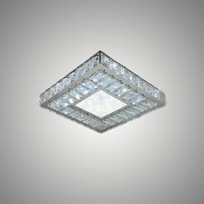 Square ceiling light fixture with crystal accents west auckland