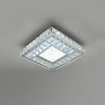Square ceiling light fixture with crystal accents nz 