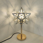 Star-shaped table lamp with gold base west auckland