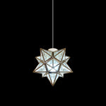 Star-shaped pendant light hanging over table west Auckland