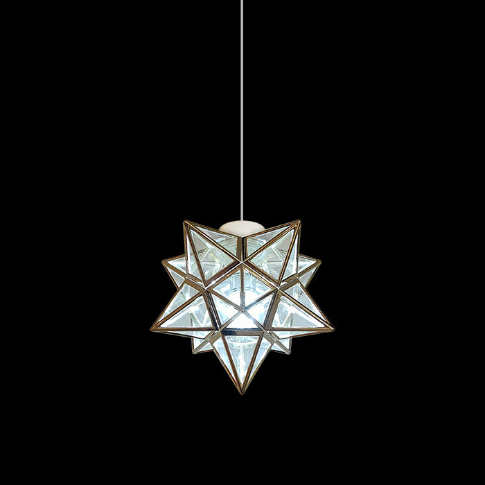 Star-shaped pendant light hanging over table west Auckland