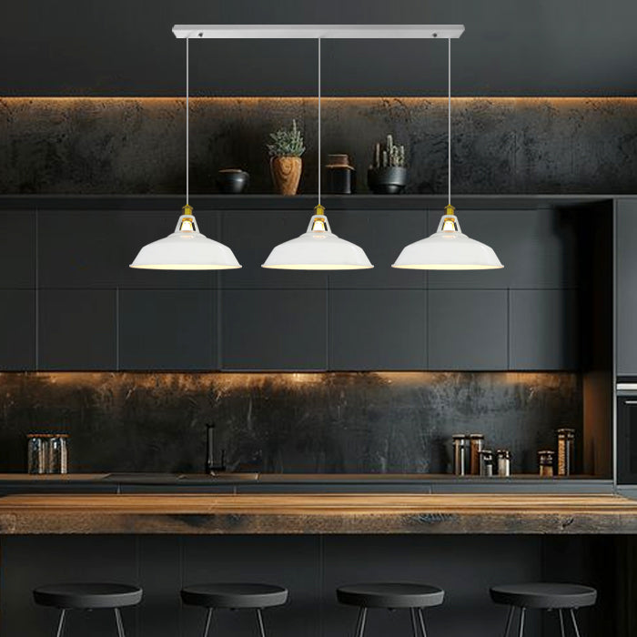 Modern kitchen with TBD pendant lights west auckland