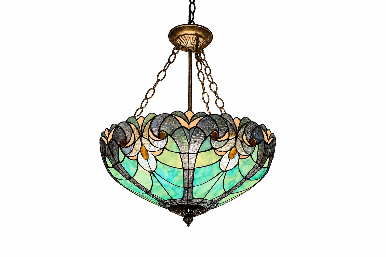 Vintage Tiffany Hanging Light 9028-5