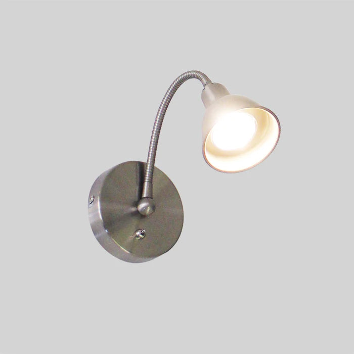 Wall-mounted reading light with flexible arm nz