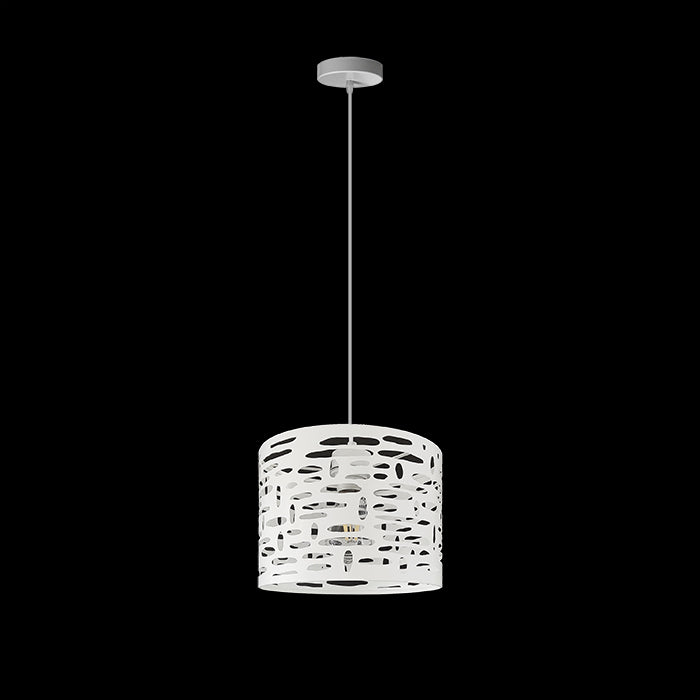 White pendant light with void patterns auckland houses