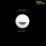 White round light fixture with measurements nz