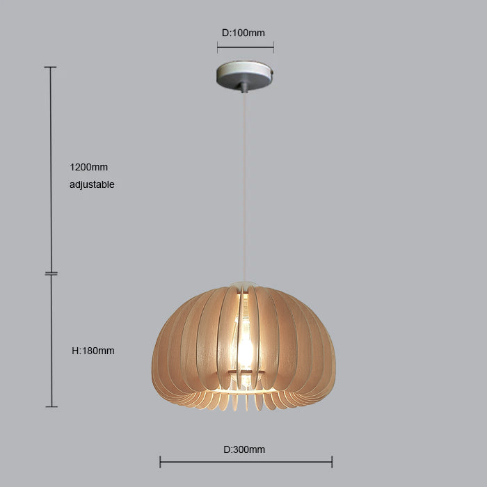 Wooden pendant light with dimensions nz