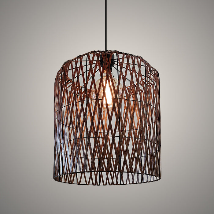 Woven belt pendant light for open plan living NZ
