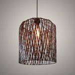 Woven belt pendant light for open plan living NZ