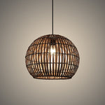 Woven pendant light fixture above kitchen island nz