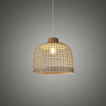 Woven pendant light above table nz
