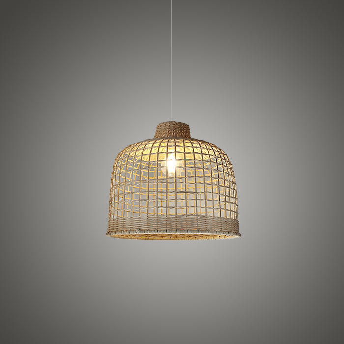 Woven pendant light above table nz
