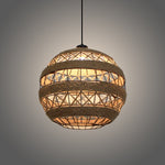 Woven pendant nature light in office area