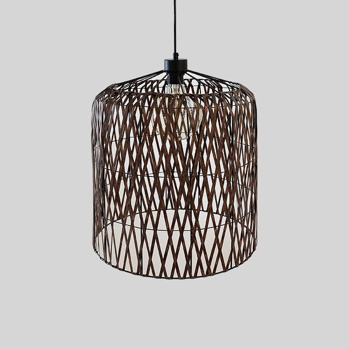 Woven rattan pendant light  for New Zealand interior design